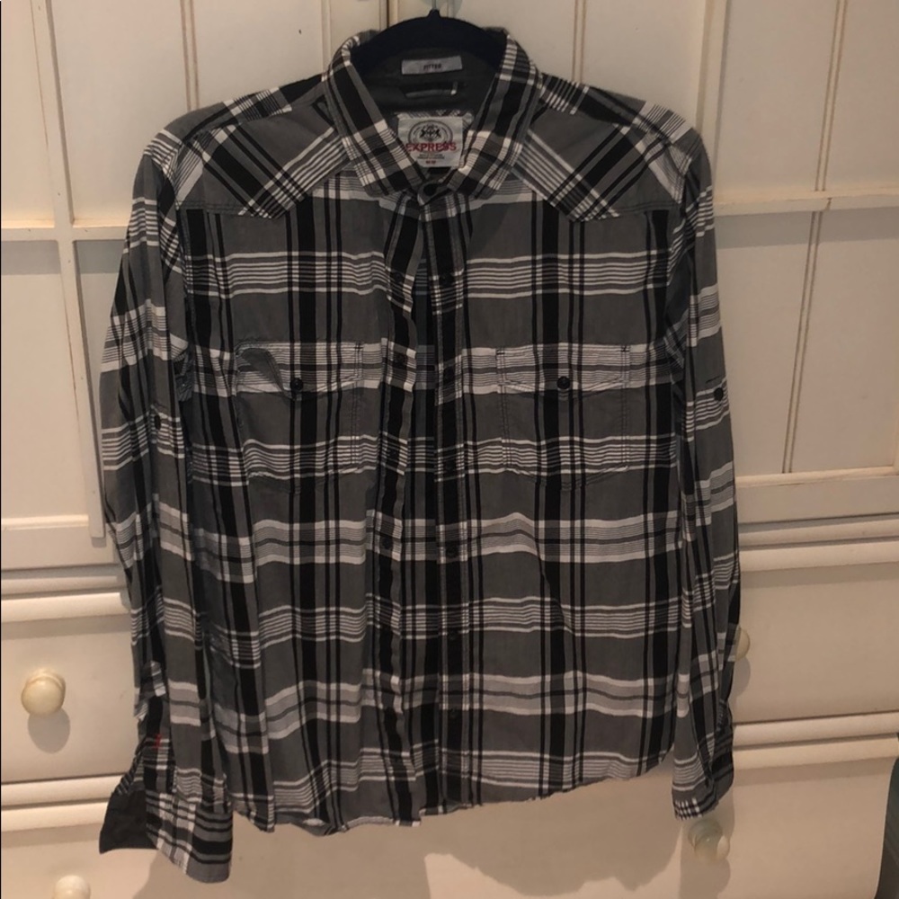 Express Plaid Button Down Shirt Bundle - image 2